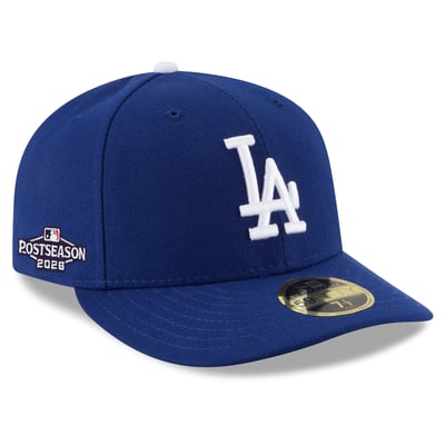 Los Angeles Dodgers New Era 2026 MLB Postseason Side Patch Low Profile 59FIFTY Fitted Hat - Royal