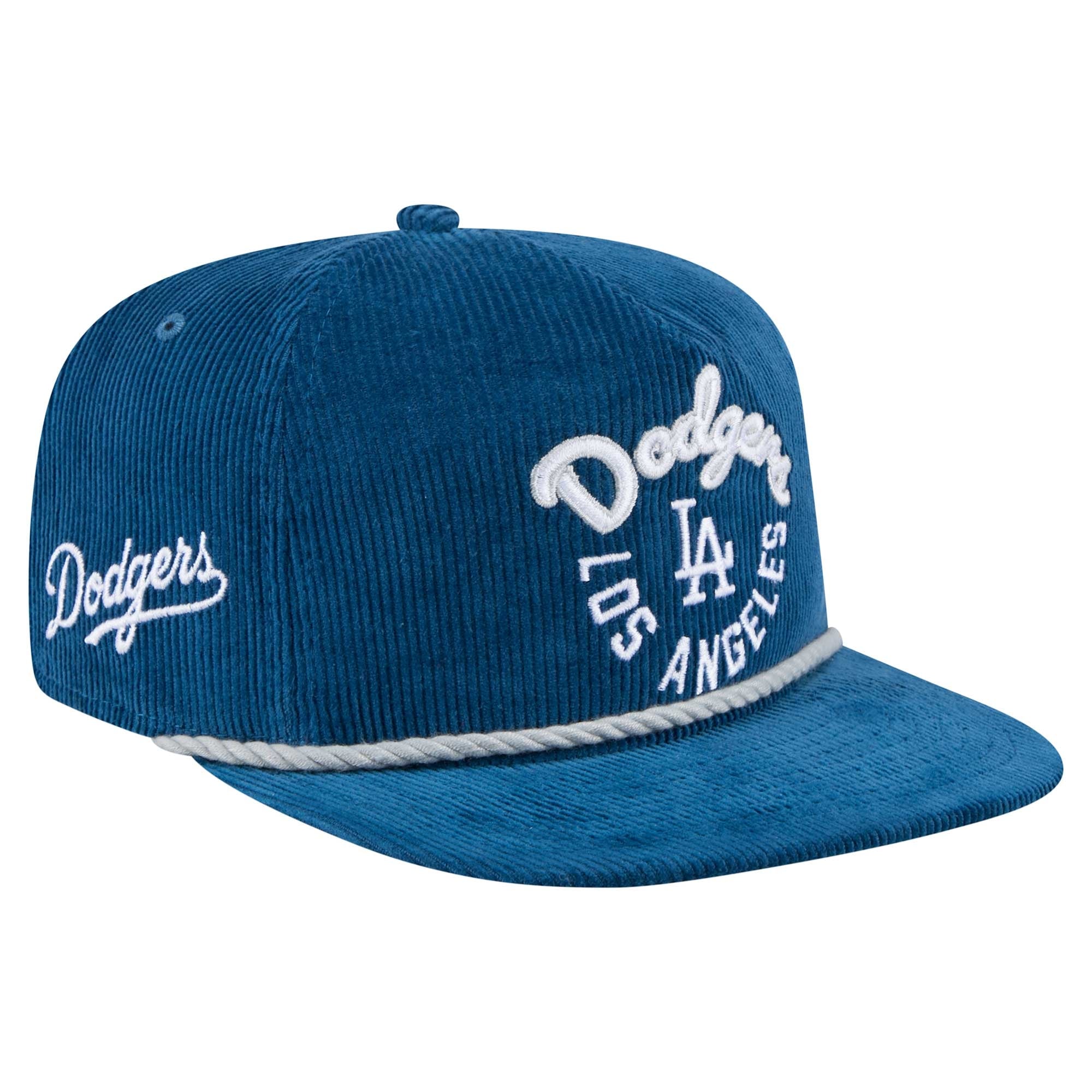 Dodger Bleed Blue Corduroy Hat Los Angeles Dodgers Fitted New Era 59Fifty Fly Ball Blue  main image 4