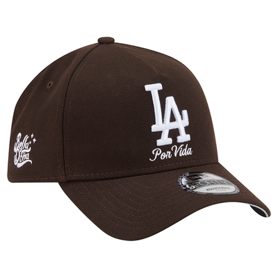 Los Angeles Dodgers New Era x Bella Doña Por Vida 9FORTY A-Frame Adjustable Hat - Brown