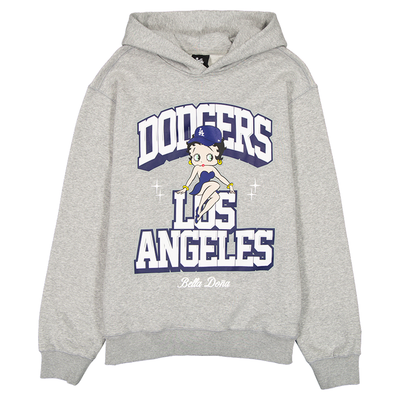 Los Angeles Dodgers New Era x Bella Doña Betty Boop Hoodie - Gray