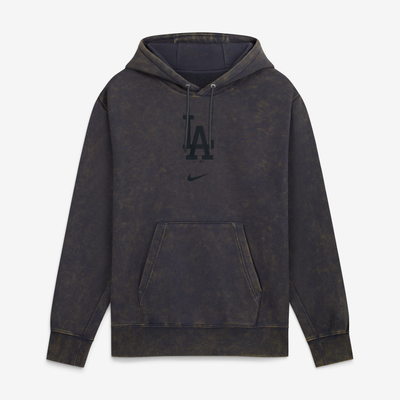  Los Angeles Dodgers Nike Washed Club Fleece Hoodie - Anthracite