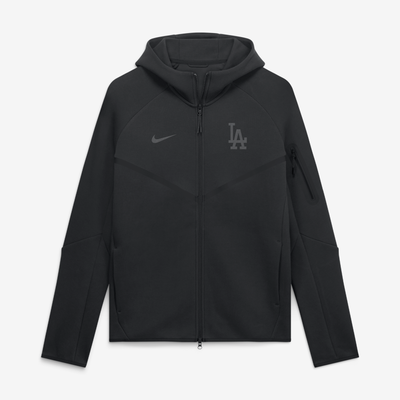  Los Angeles Dodgers Nike Tech Full-Zip Windrunner Hoodie - Black