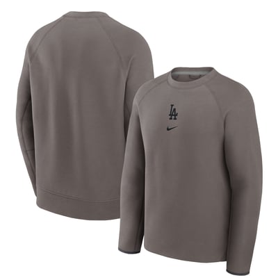  Los Angeles Dodgers Nike Tech Fleece Crewneck Sweatshirt - Brown
