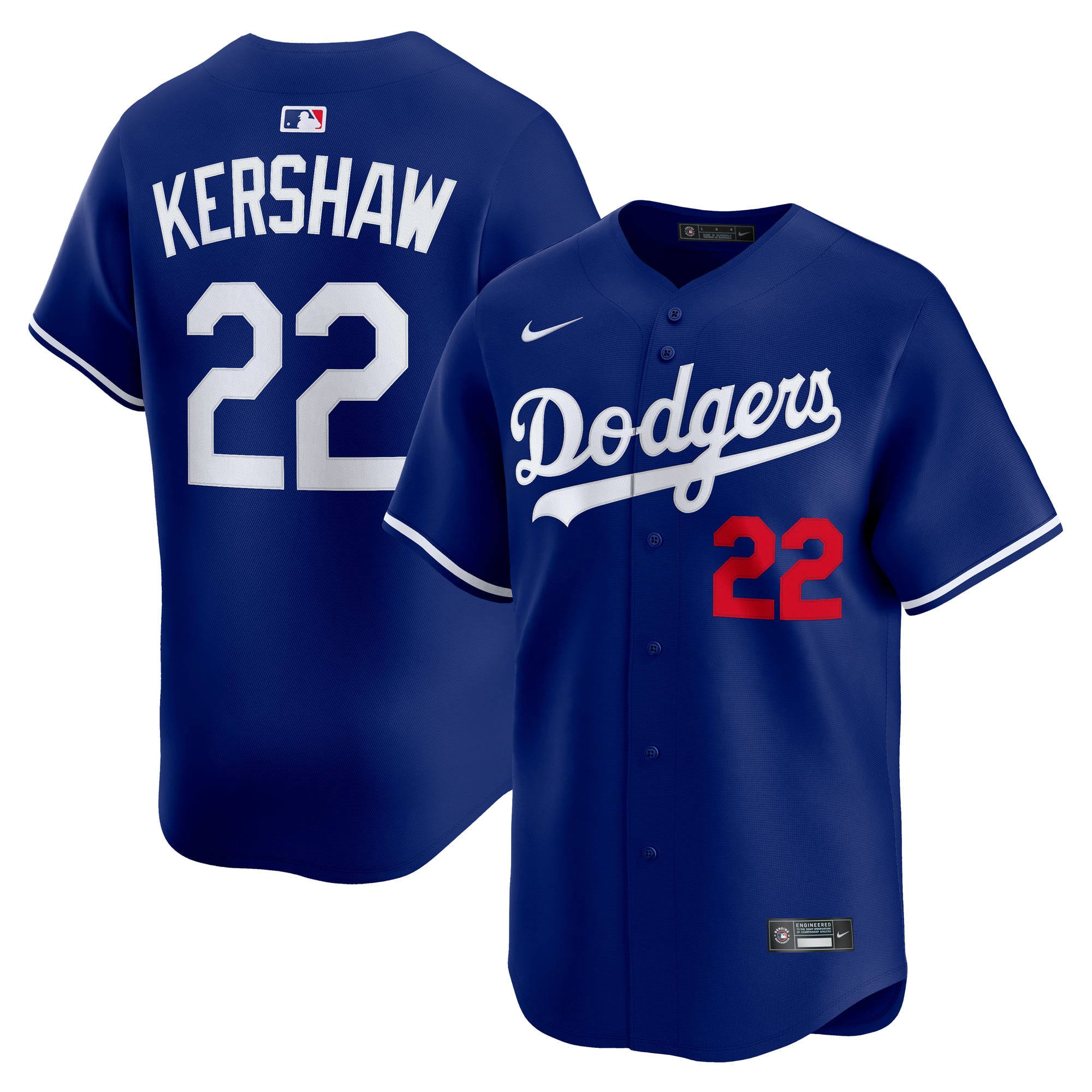 Clayton Kershaw Los Angeles Dodgers Nike Alternate 2 Limited 