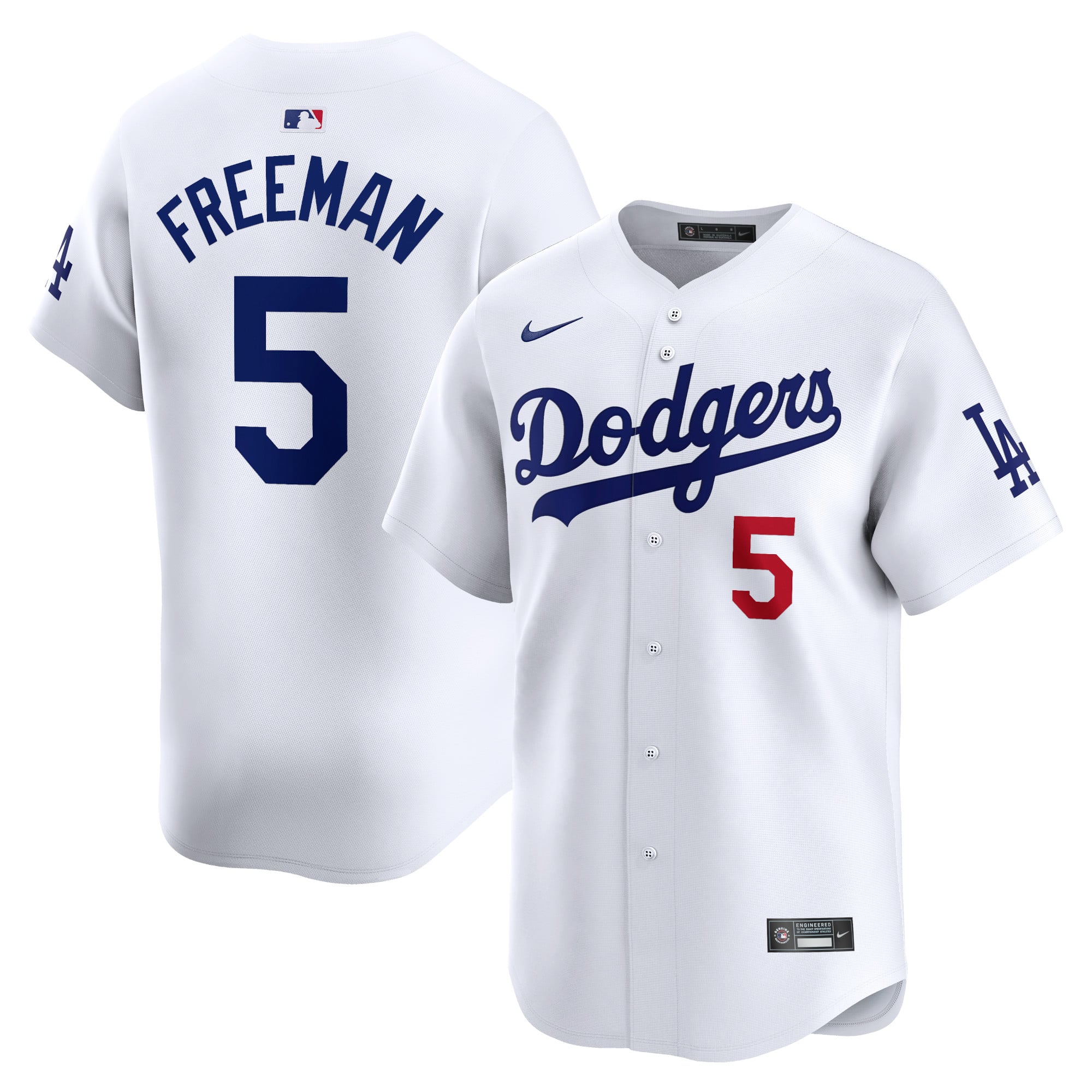 Maillot Los Angeles Dodgers Freddie Freeman Domicile Blanc - Edition Limitée, Tailles XS à 5XL - Neuf Avec étiquettes