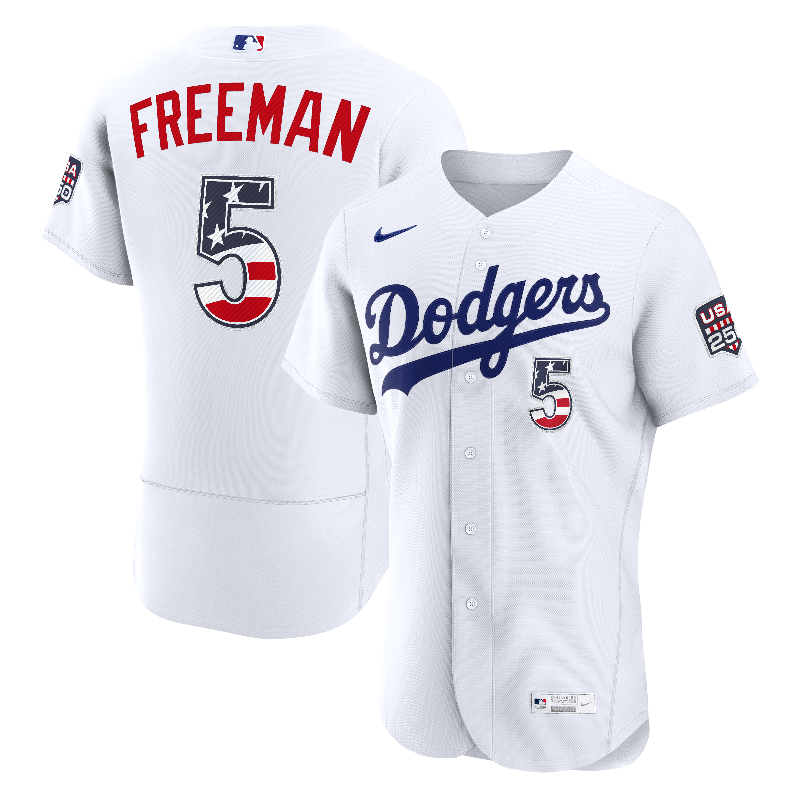 Freddie Freeman Los Angeles Dodgers Nike USA 250 Fourth of July 