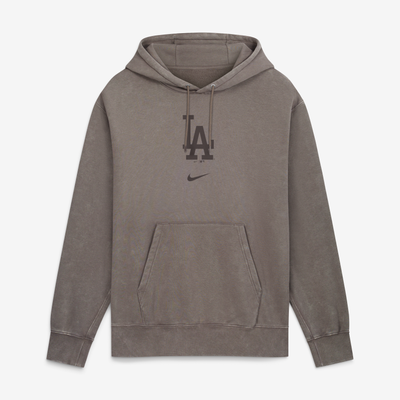  Los Angeles Dodgers Nike Washed Club Fleece Hoodie - Gray