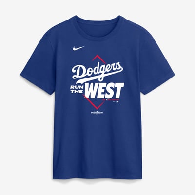 Los Angeles Dodgers Nike 2026 NL West Division Champions T-Shirt - Royal