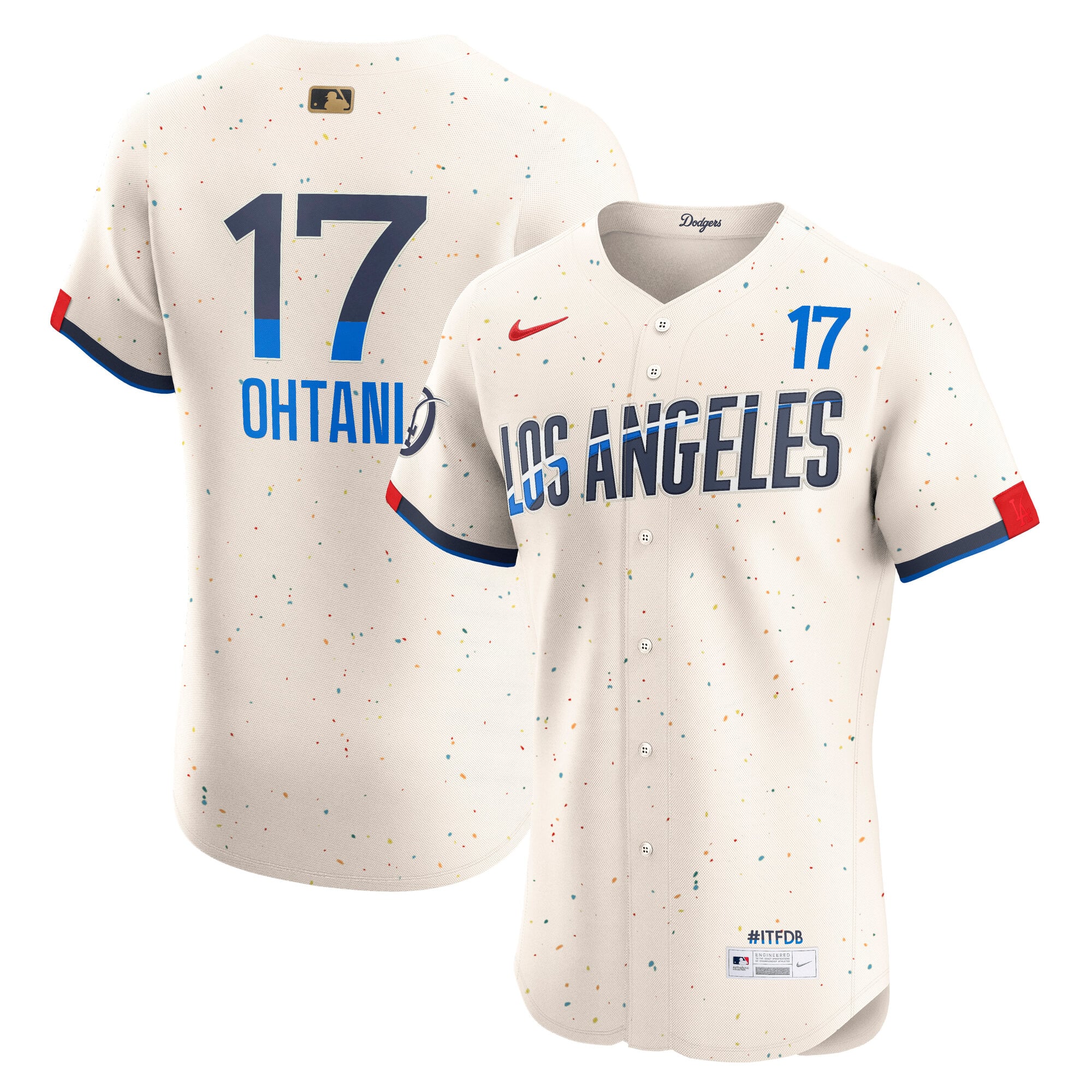 Shohei Ohtani Los Angeles Dodgers Cooperstown Home White Jersey w/ Patch Shohei Ohtani Los Angeles Dodgers Cooperstown Home White Jersey w/ Patch