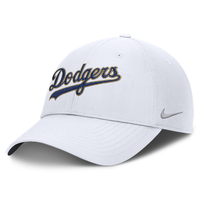  Los Angeles Dodgers Nike 2026 Gold Collection Ripstop Adjustable Hat - White