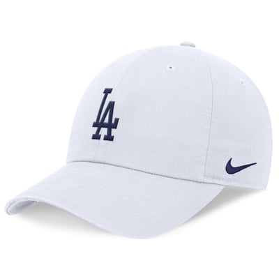 Los Angeles Dodgers Nike Club Adjustable Hat - White