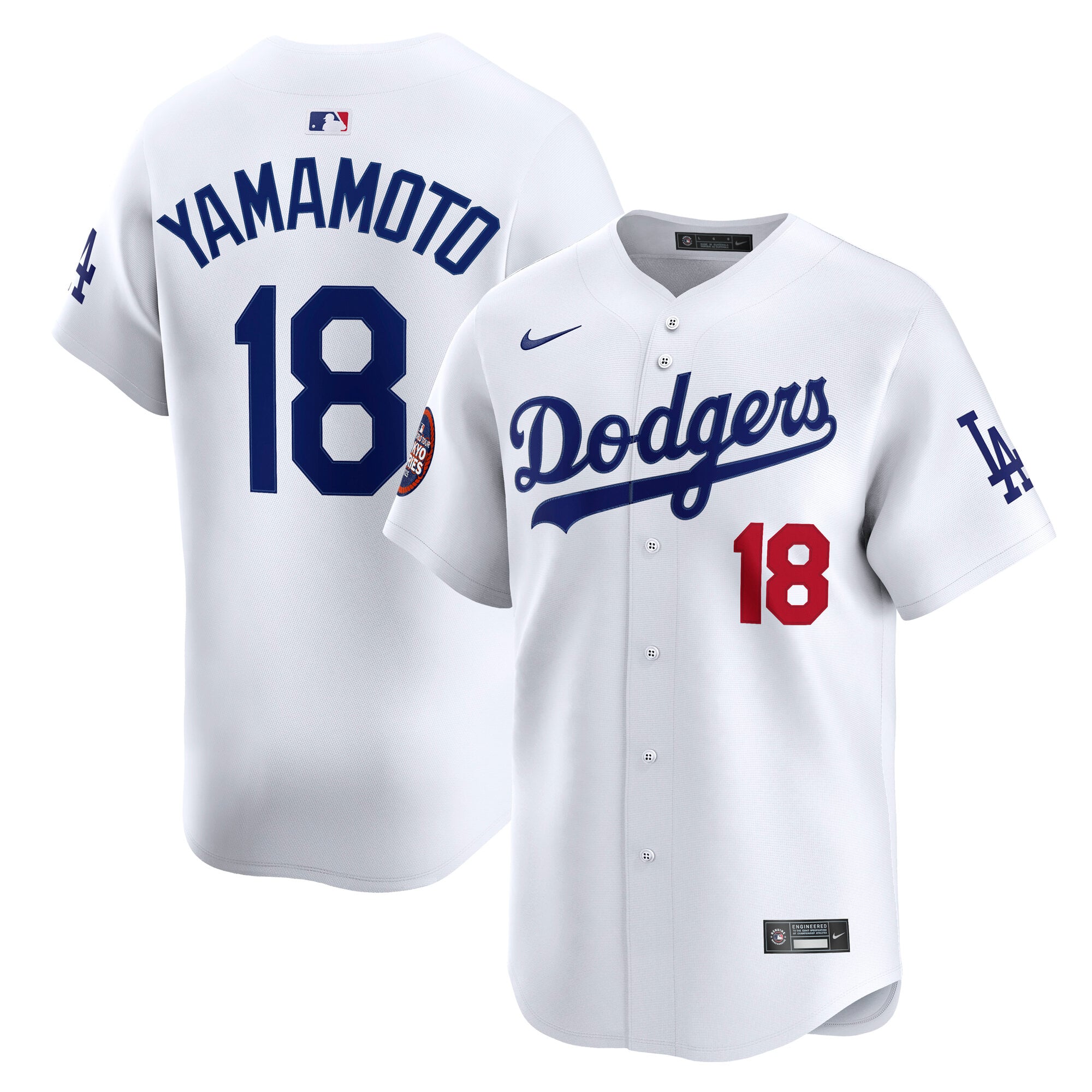 Yoshinobu Yamamoto Los Angeles Dodgers Nike 2025 MLB World Tour 
