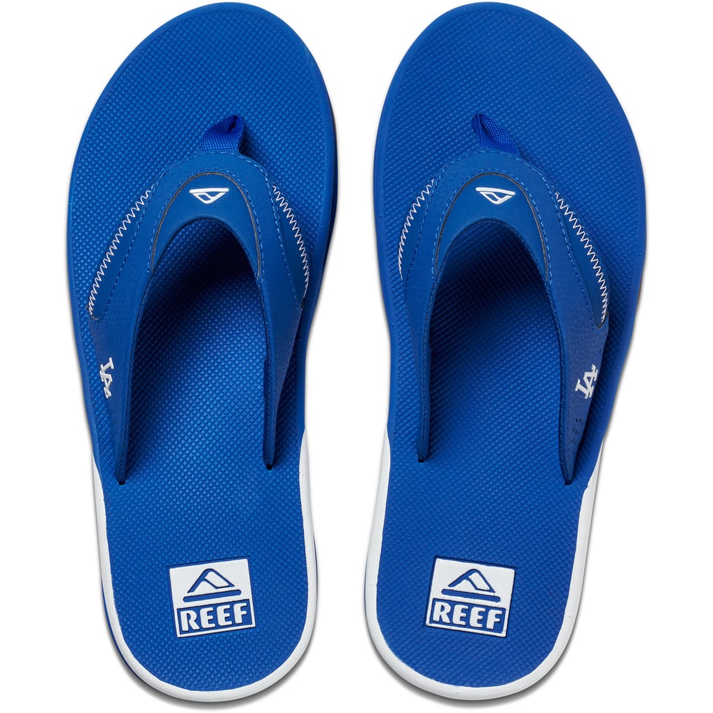 Los Angeles Dodgers REEF Fanning Bottle Opener Sandals display picture 3