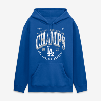 Los Angeles Dodgers 2026 NL West Division Champions Distressed Hoodie - Royal