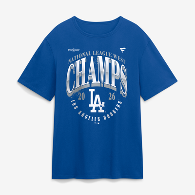 Los Angeles Dodgers 2026 NL West Division Champions Distressed T-Shirt - Royal