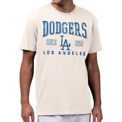  Los Angeles Dodgers Starter Established Logo T-Shirt - Cream
