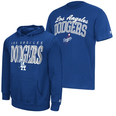 Los Angeles Dodgers Starter Logo Hoodie & T-Shirt Combo Pack - Royal