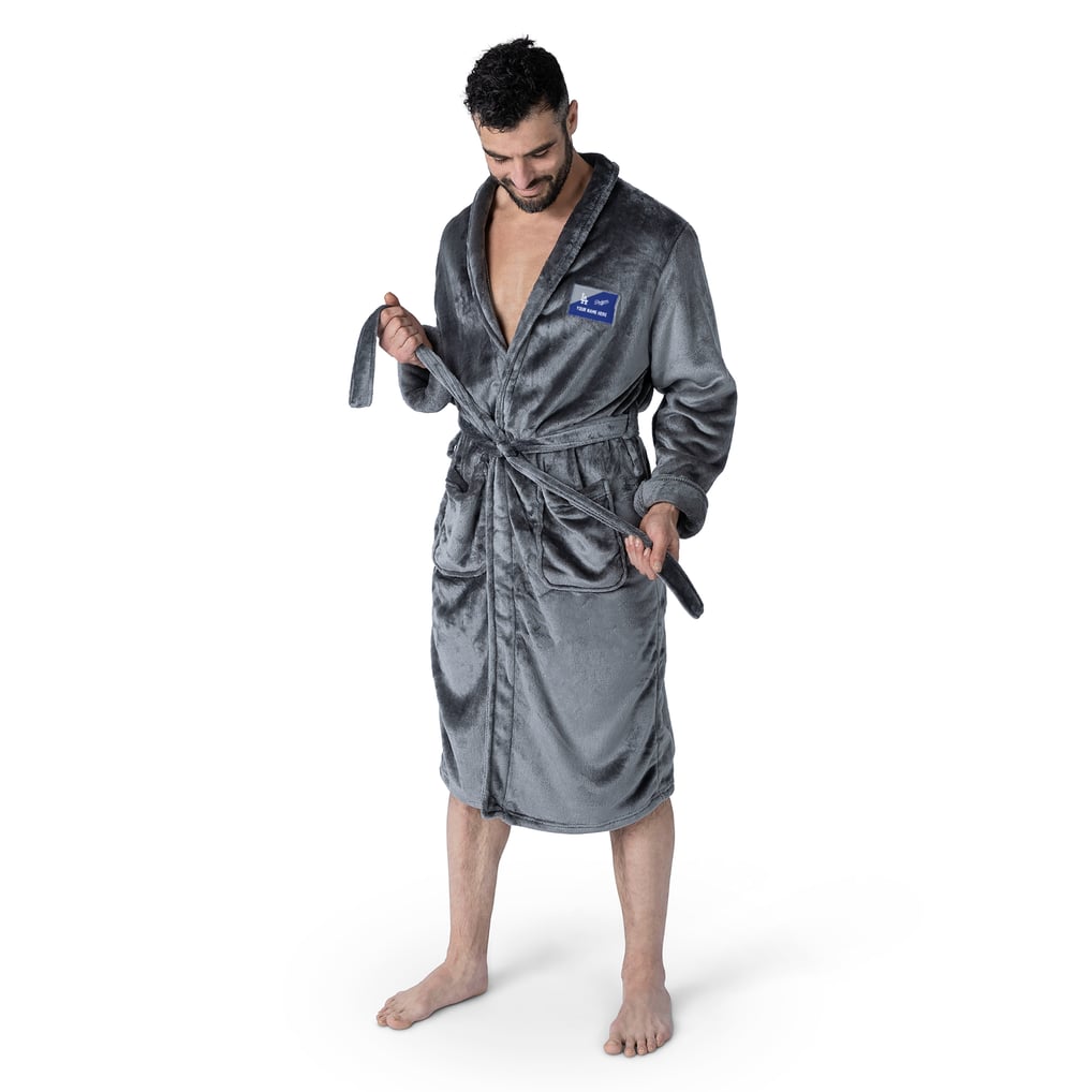 Los Angeles Dodgers The Northwest Group Snipe Personalized Robe - Charcoal
