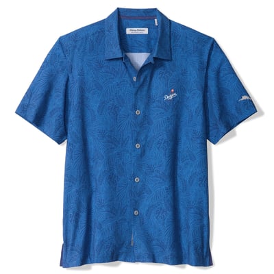 Los Angeles Dodgers Tommy Bahama Saltwater Fronds IslandZone Button-Up Shirt - Royal