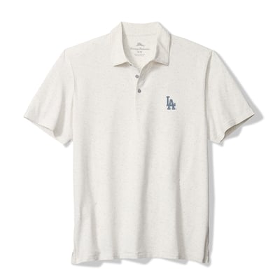  Los Angeles Dodgers Tommy Bahama Palm Dunes IslandZone Polo - White