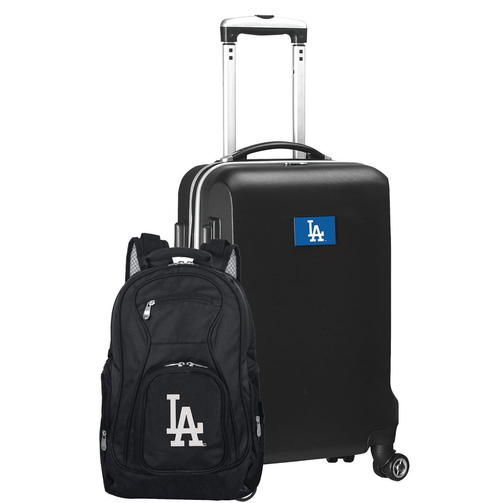 Los Angeles Dodgers MOJO Deluxe 2-Piece Backpack and Carry-On Set - Black
