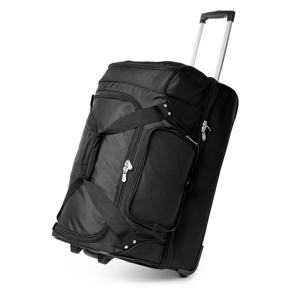 Los Angeles Dodgers MOJO 27'' 2-Wheel Drop Bottom Rolling Duffel Bag - Black