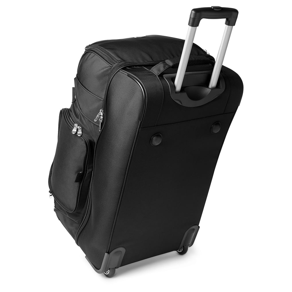 Los Angeles Dodgers MOJO 27'' 2-Wheel Drop Bottom Rolling Duffel Bag - Black