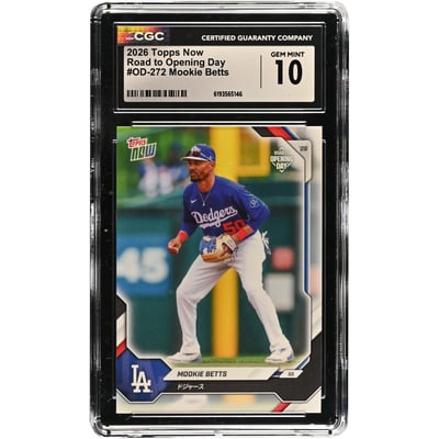 Mookie Betts Los Angeles Dodgers 2026 Topps Now Road to Opening Day - Japan Edition #OD-272 CGC Authenticated 10 Card