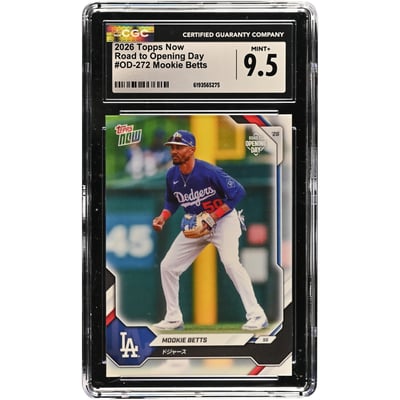 Mookie Betts Los Angeles Dodgers 2026 Topps Now Road to Opening Day - Japan Edition #OD-272 CGC Authenticated 9.5 Card