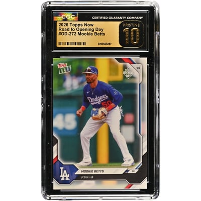 Mookie Betts Los Angeles Dodgers 2026 Topps Now Road to Opening Day - Japan Edition #OD-272 CGC Authenticated Pristine 10 Card