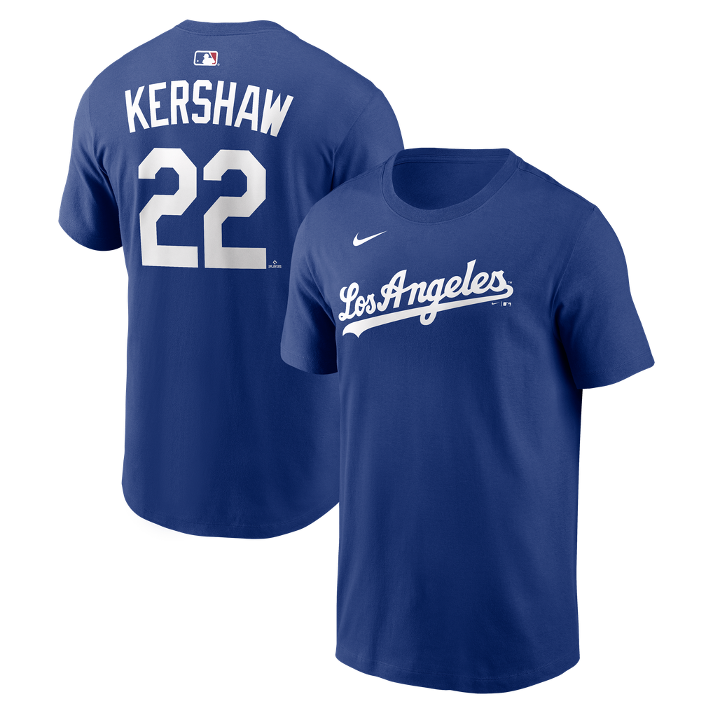 Name & Number T-Shirt Los Angeles Dodgers Clayton Kershaw Nike