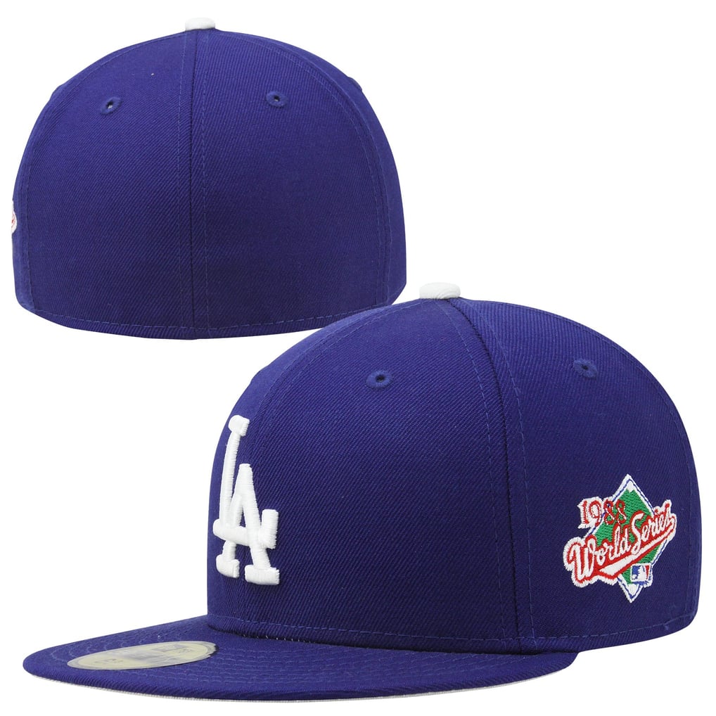 Casquette LA Dodgers New Era Fitted 7 1/2 - Patch World Series 2017, Marron, Occasion Bon état