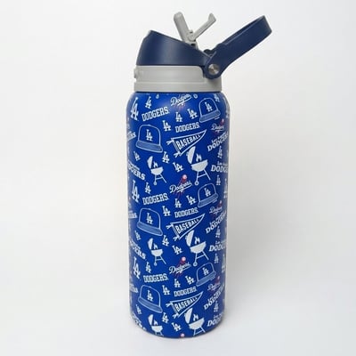 Los Angeles Dodgers Pegasus 32oz. Game Day Pennant Stainless Steel ProPress Water Bottle