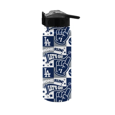 Los Angeles Dodgers Pegasus Rookie Check 20oz Stainless Steel Flip Straw Water Bottle