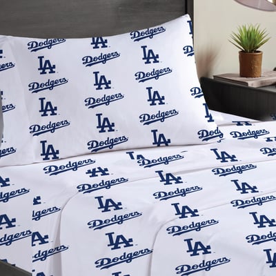 Los Angeles Dodgers Pegasus Three-Piece Twin Sheet Set