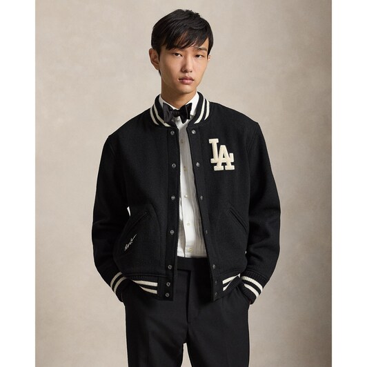 Polo Ralph Lauren Black Dodgers Bomber Jacket