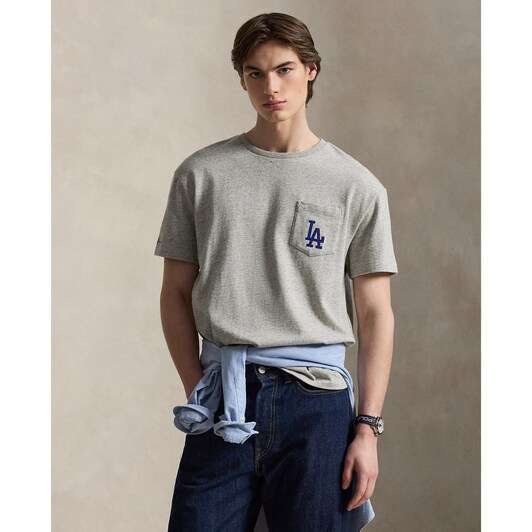  Dodgers Polo Ralph Lauren T-Shirt - Gray