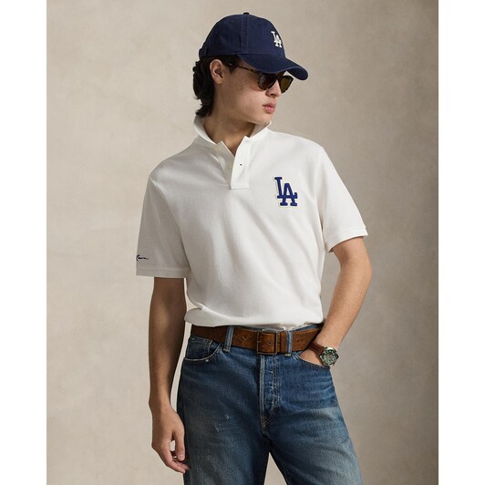  Dodgers Polo Ralph Lauren Polo Shirt - White