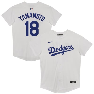 Yoshinobu Yamamoto Los Angeles Dodgers Nike Preschool Home Game Jersey - White