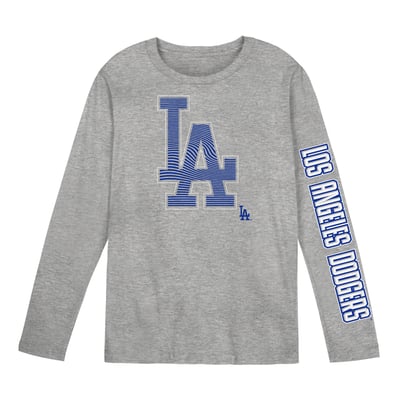 Los Angeles Dodgers Outerstuff Preschool Air Raid Long Sleeve T-Shirt - Gray