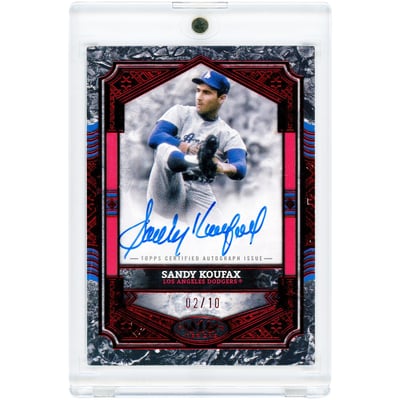 Sandy Koufax Los Angeles Dodgers Autographed 2025 Topps Tier One Red #BA-SK #2/10 Card 
