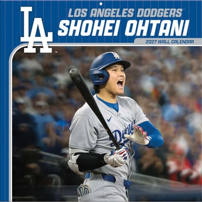 Shohei Ohtani Los Angeles Dodgers 12" x 12" 2027 Player Wall Calendar