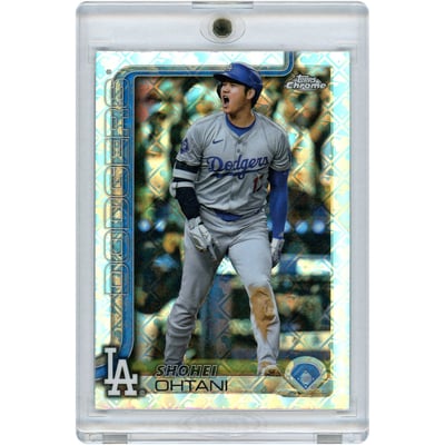 Shohei Ohtani Los Angeles Dodgers 2025 Topps Chrome Logofractor Photo Variation #1 Card 