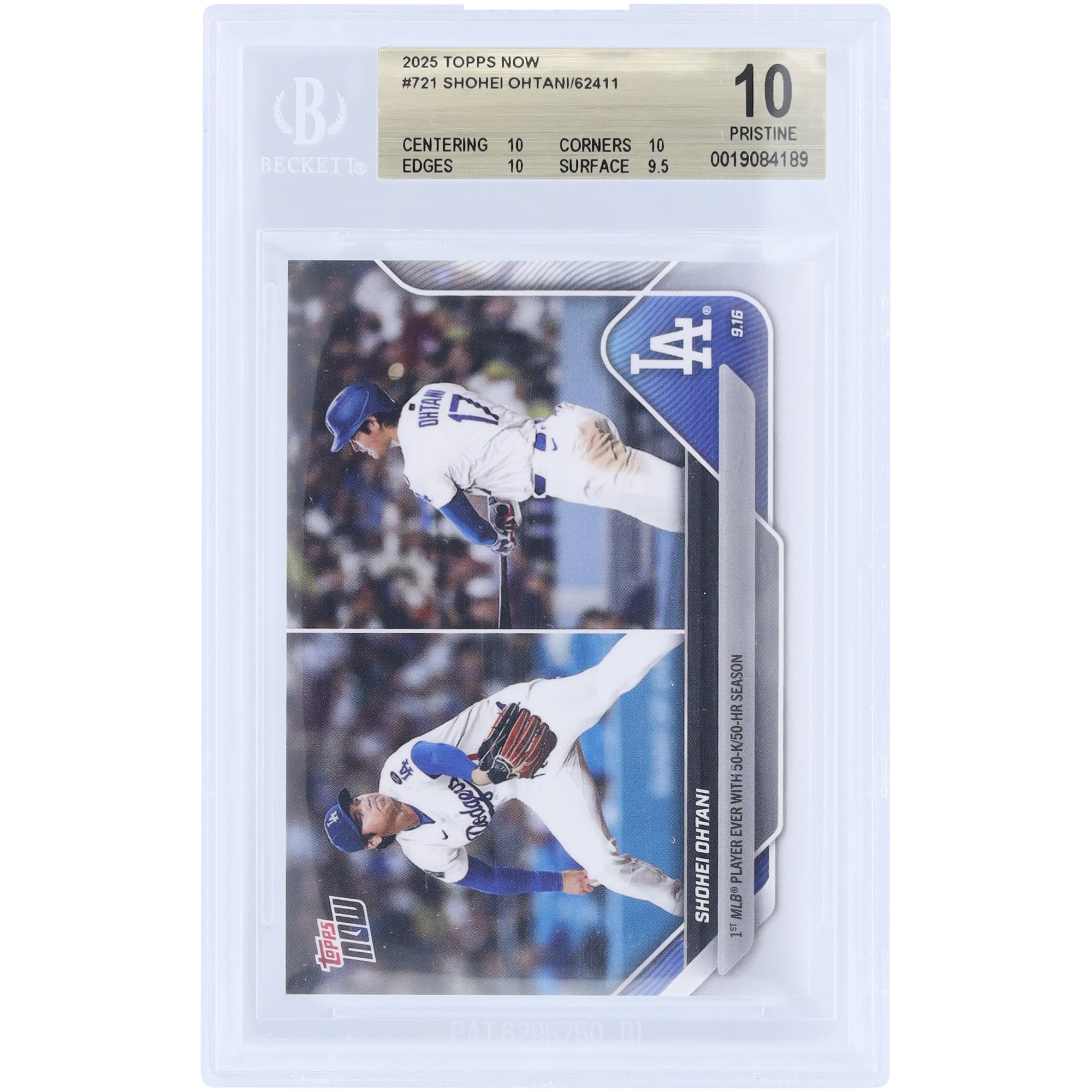Shohei Ohtani Los Angeles Dodgers 2025 Topps Now 1st MLB Player 