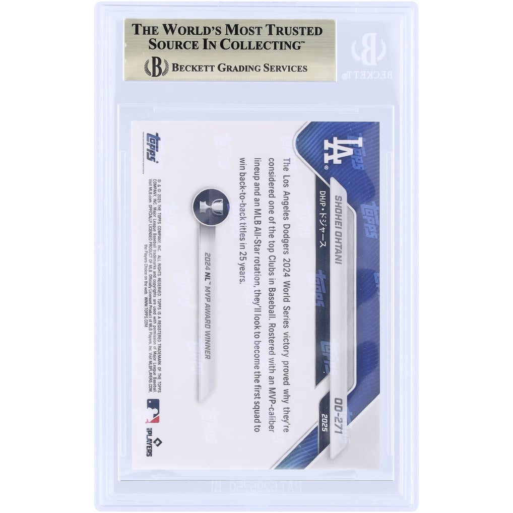 Shohei Ohtani Los Angeles Dodgers 2025 Topps Now Road To Opening 