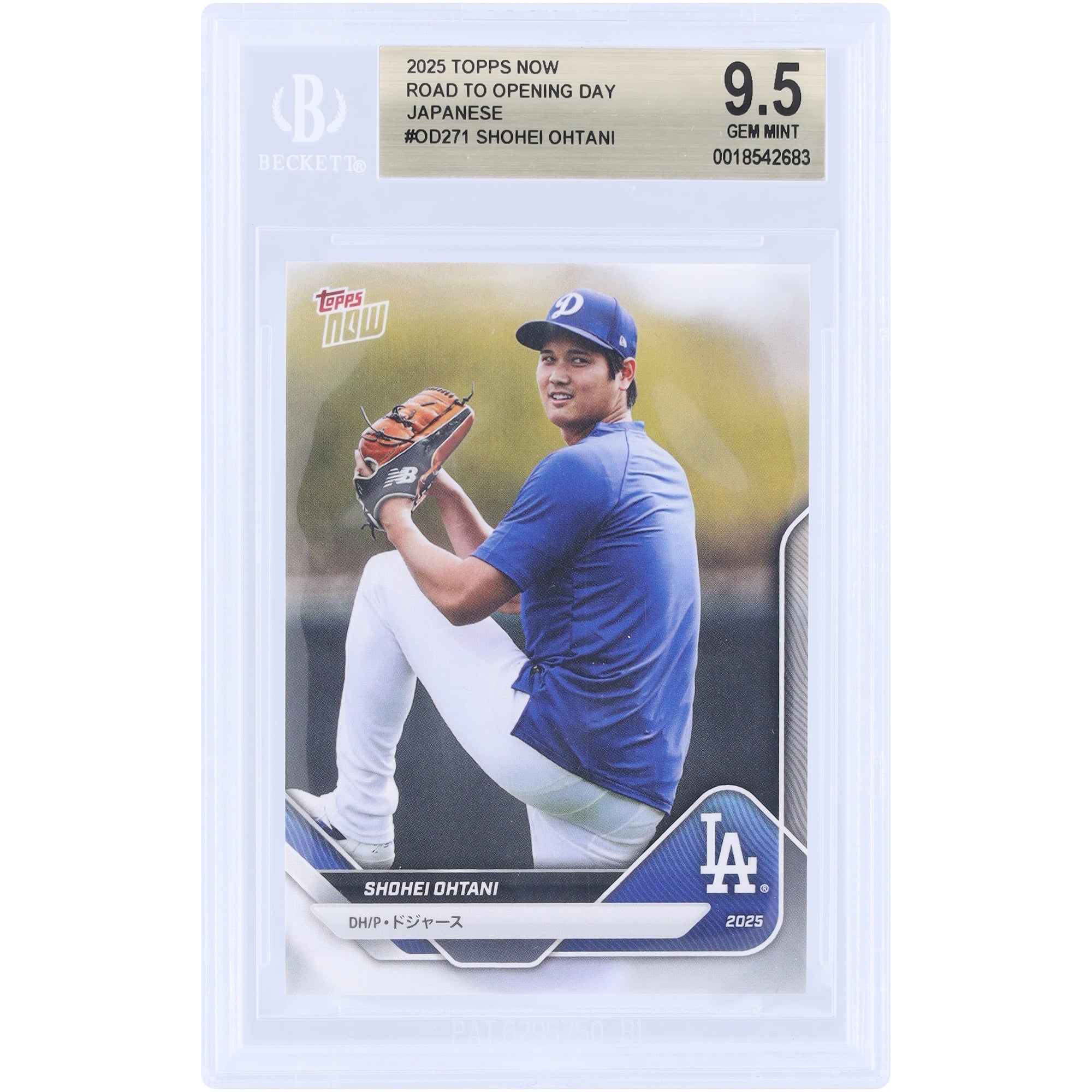 Shohei Ohtani Los Angeles Dodgers 2025 Topps Now Road To Opening 