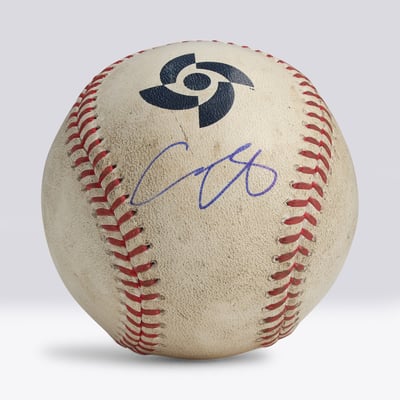 Shohei Ohtani Los Angeles Dodgers Autographed Fanatics Authentic Game-Used Baseball from the 2023 WBC Championship Game on March 21st, 2023 