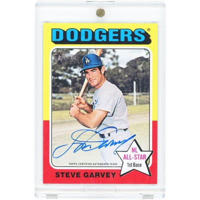 Steve Garvey Los Angeles Dodgers Autographed 2024 Topps Heritage Real One 1975 Topps Design #ROA-SG Card