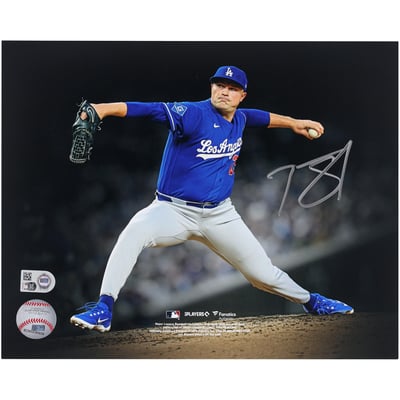 Tarik Skubal Los Angeles Dodgers Autographed Fanatics Authentic 8" x 10" Pitching Photograph 