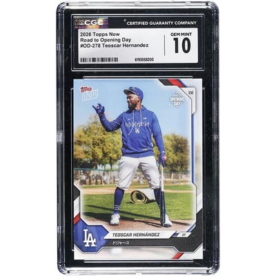 Teoscar Hernández Los Angeles Dodgers 2026 Topps Now Road to Opening Day - Japan Edition #OD-278 CGC Authenticated 10 Card